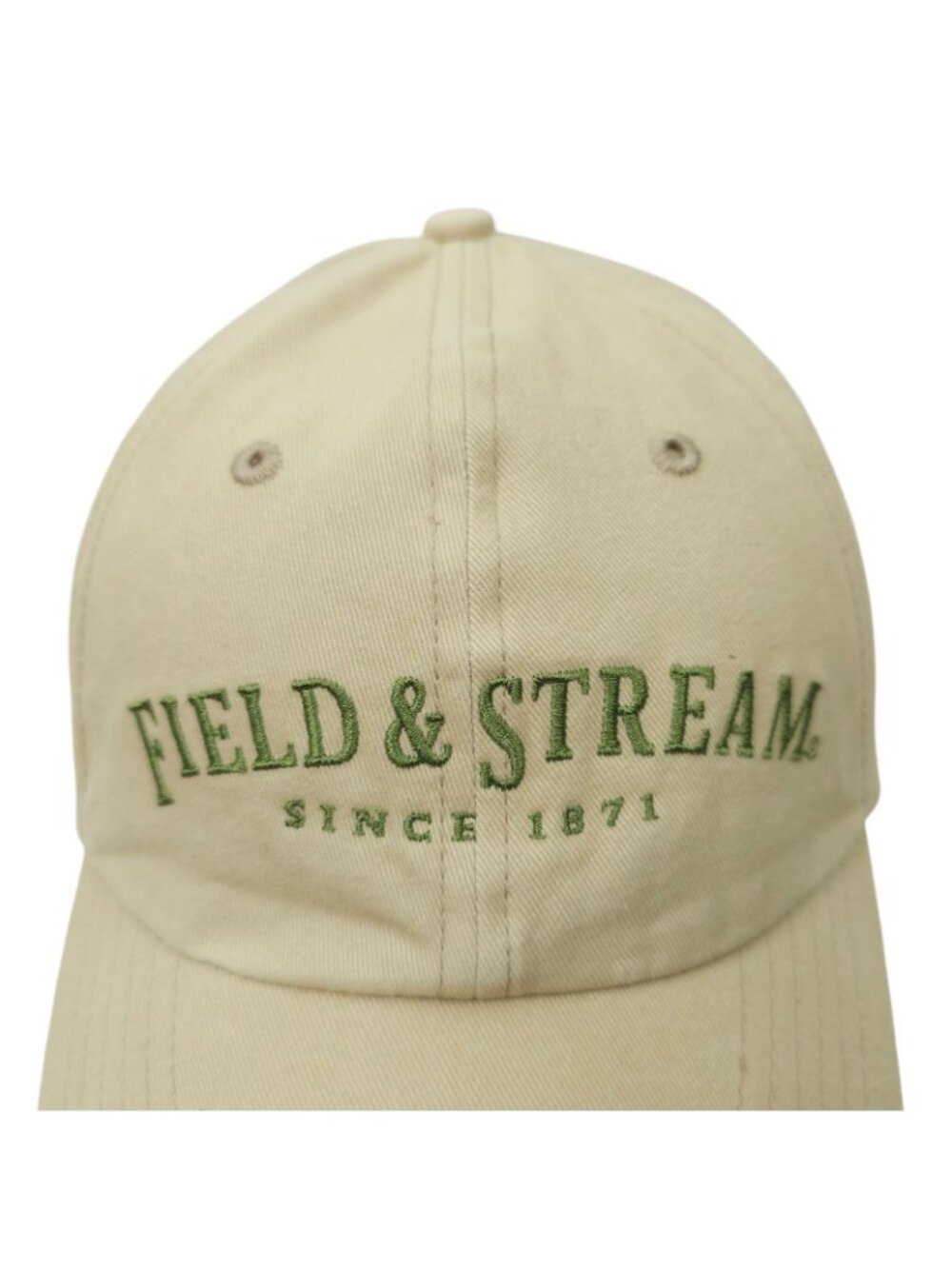 Field & Stream Since 1871 Tan Embroidered Dad Cap Vintage Outdoor Gorpcore Hat - Picture 7 of 13